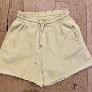 Aritzia TNA Cozy fleece shorts